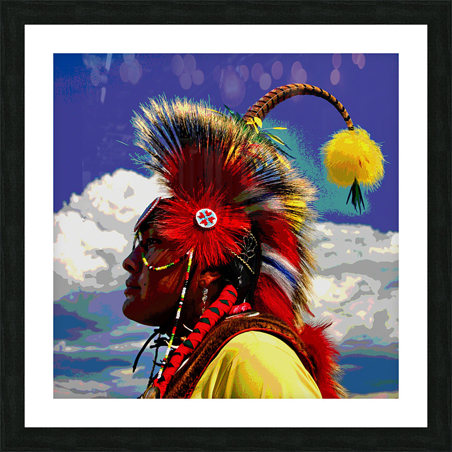 POW WOW IN TAOS NEW MEXICO - 002 Picture Frame print