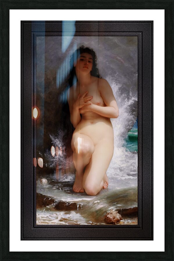 La Perle by William Adolphe Bouguereau Remastered Xzendor7 Classical Fine Art Old Masters Reproductions Picture Frame print