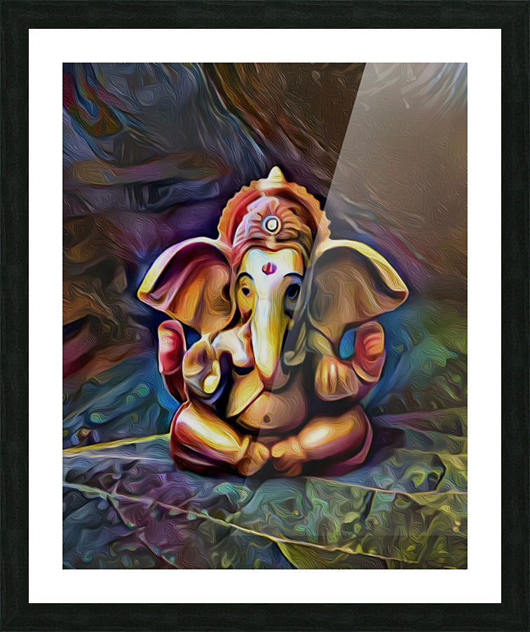 Spiritual Chakra Elephant  Picture Frame print