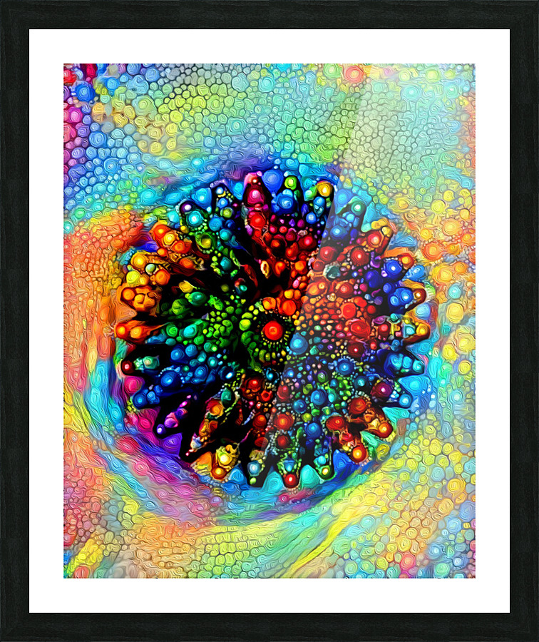 Chakra Mandala Picture Frame print