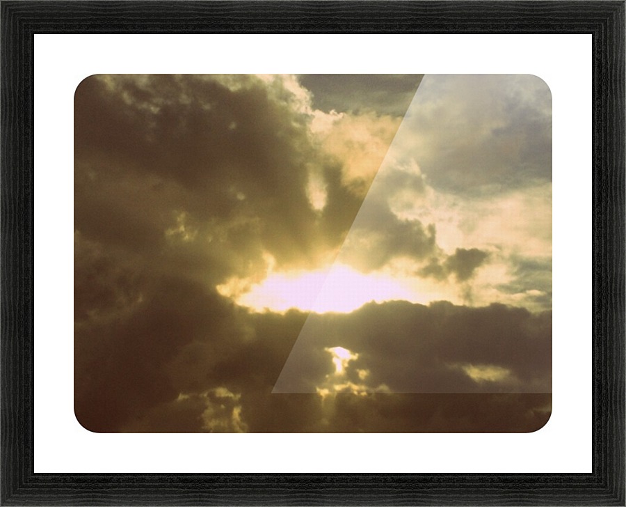 80s sky Picture Frame print