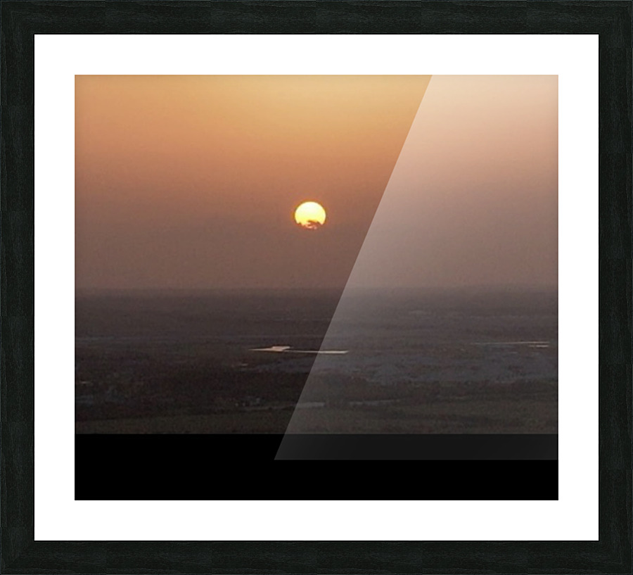 Sahara Dust Sunset Picture Frame print