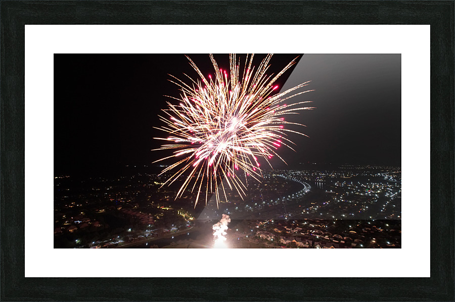 Fireworks Picture Frame print