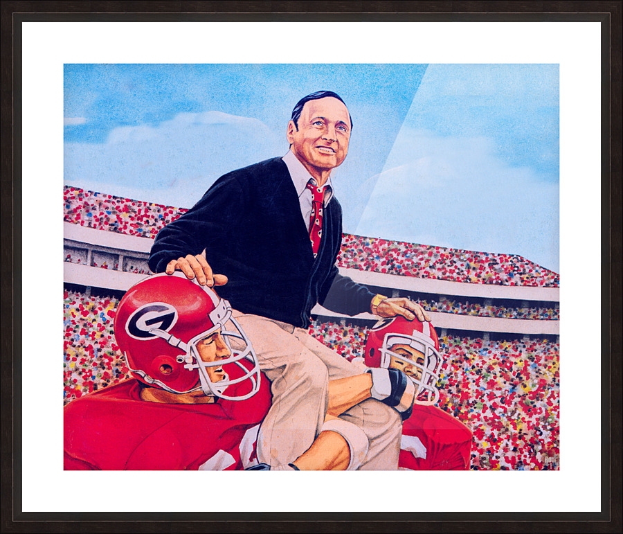 1981 Georgia Football Vince Dooley Art Picture Frame print