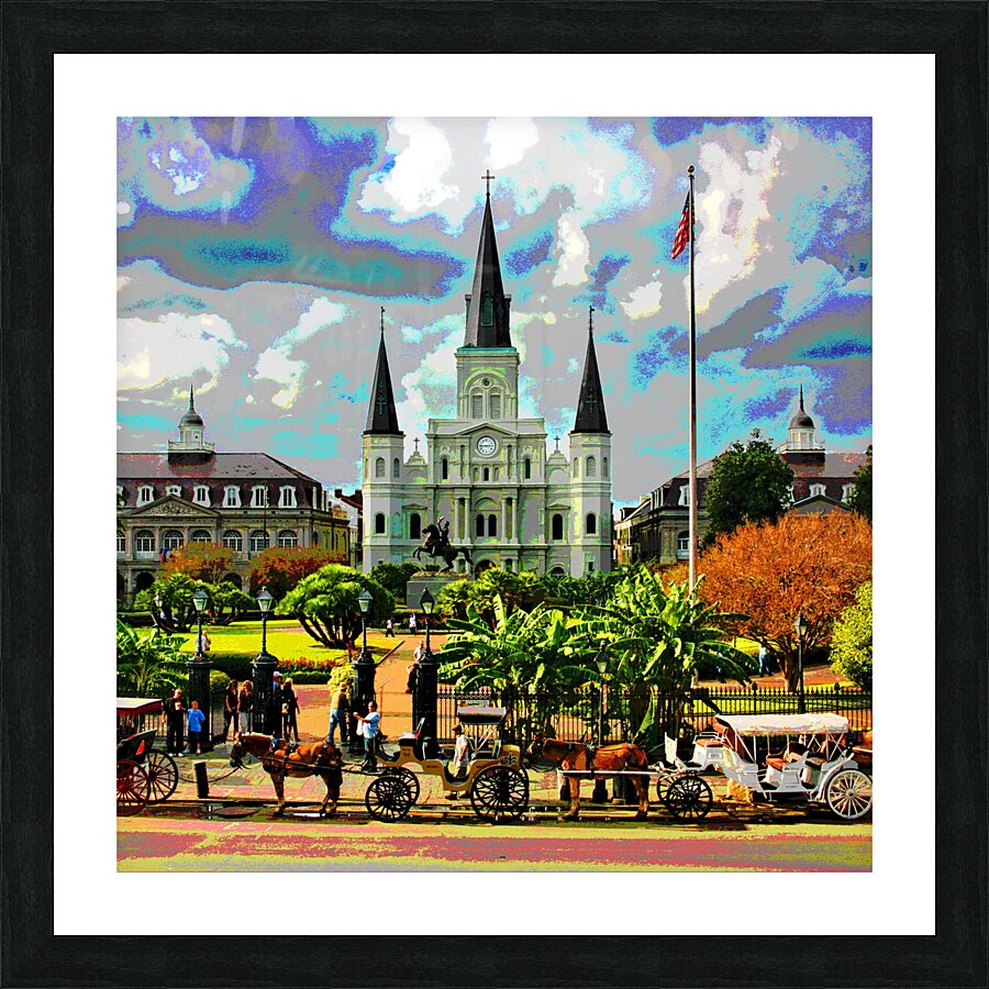 ST. LOUIS CATHEDRAL IN NEW ORLEANS FRENCH QUARTER  Picture Frame print