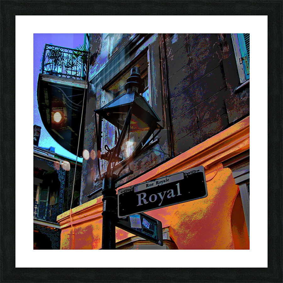 NEW ORLEANS FRENCH QUARTER GAS LIGHT Picture Frame print
