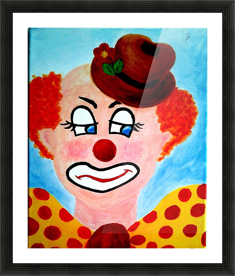 Masker The Sad Clown Samtpfote Zwodreipi Canvas Artwork