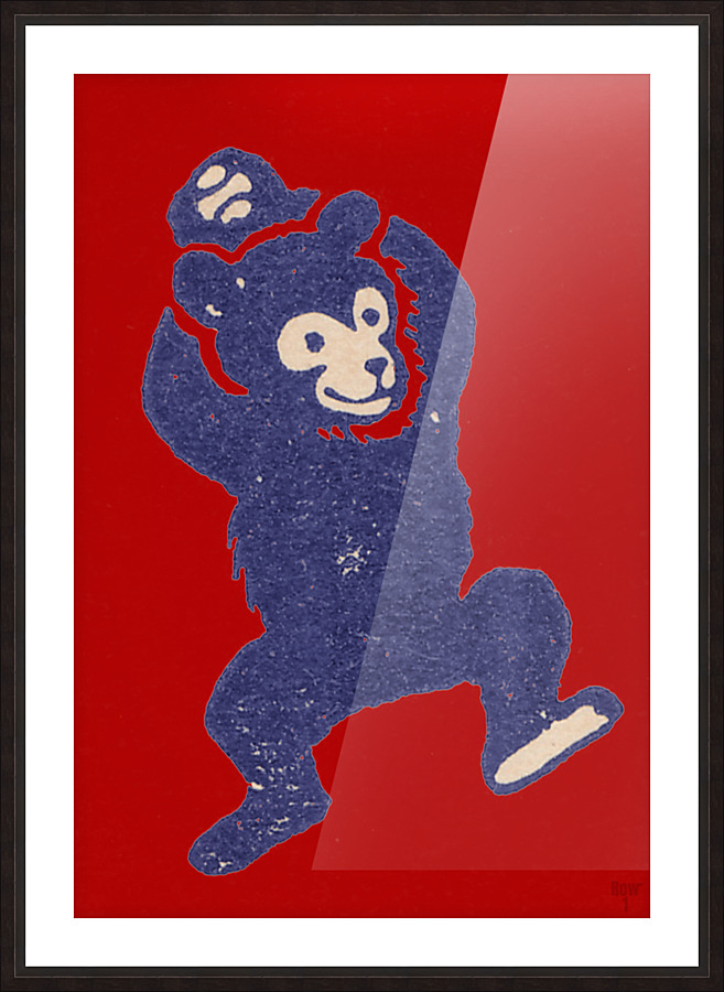 1938 Chicago Cubs Logo Art Picture Frame print