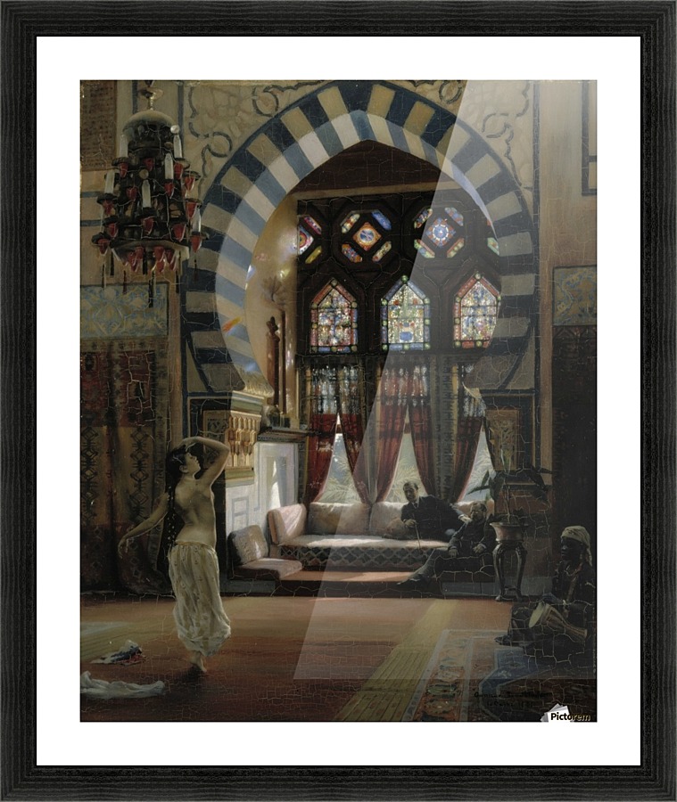 Almee, an Egyptian Dancer Picture Frame print