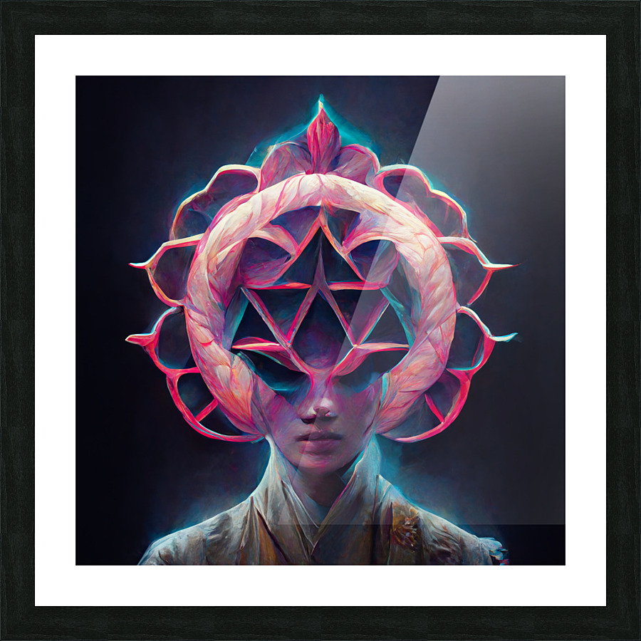 Flower Lady Picture Frame print