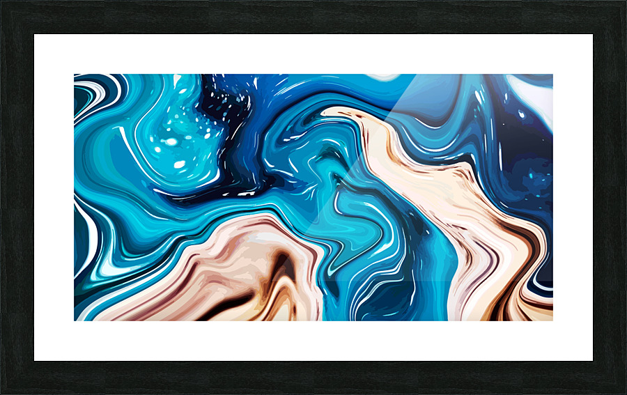 抽象色彩1 Picture Frame print