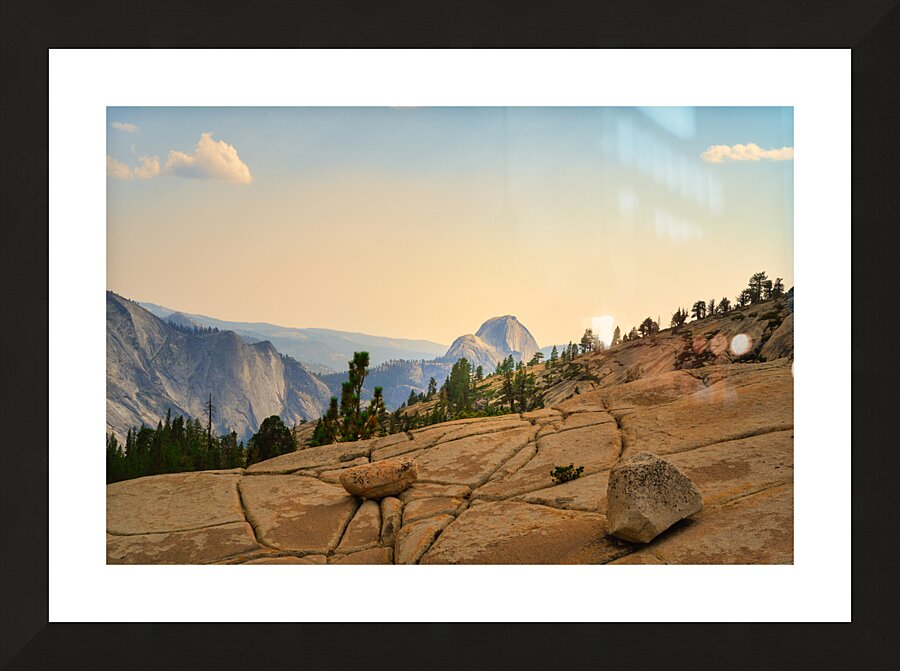 Yosemite Stone Circles Picture Frame print
