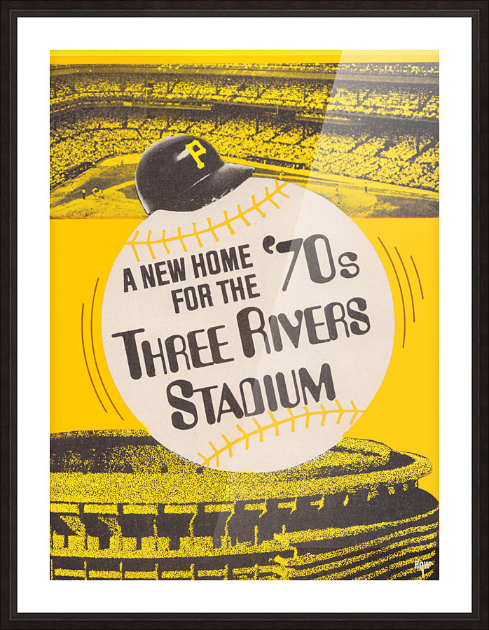 1970 Pittsburgh Pirates Three Rivers Stadium Art Picture Frame print