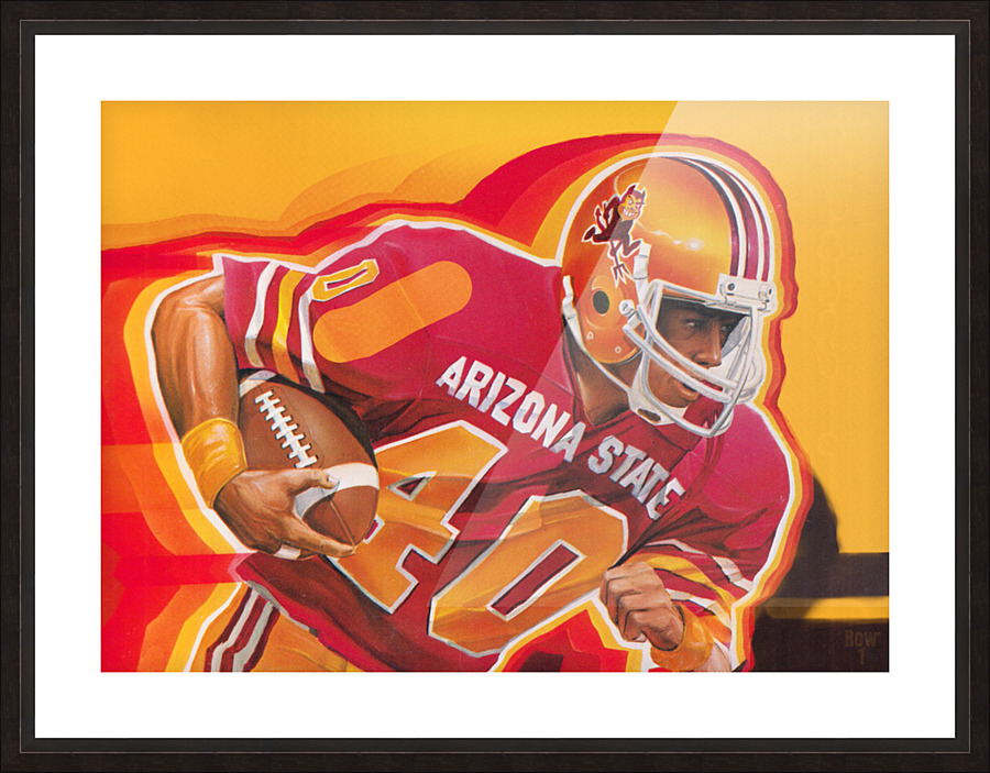 1983 Arizona State Football Art Remix Picture Frame print