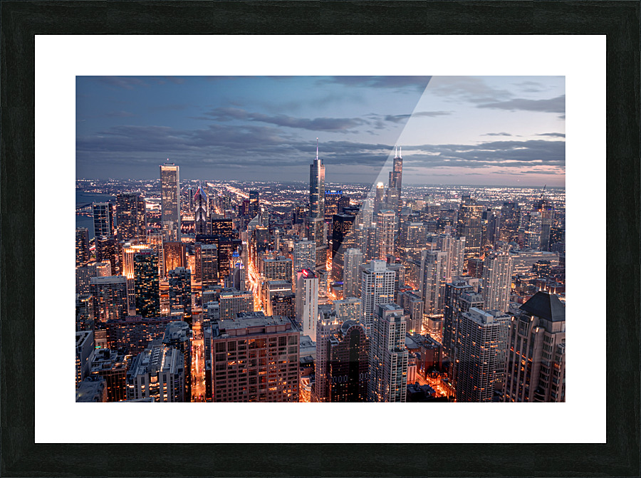 High Above Chicago Picture Frame print