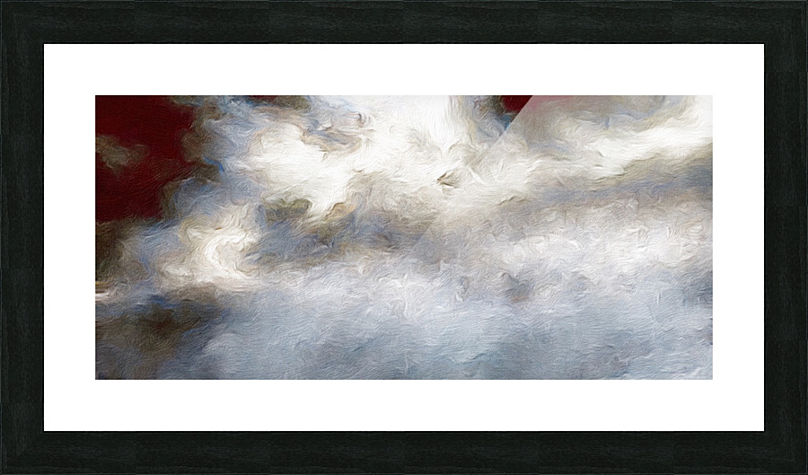 misty cloud Picture Frame print