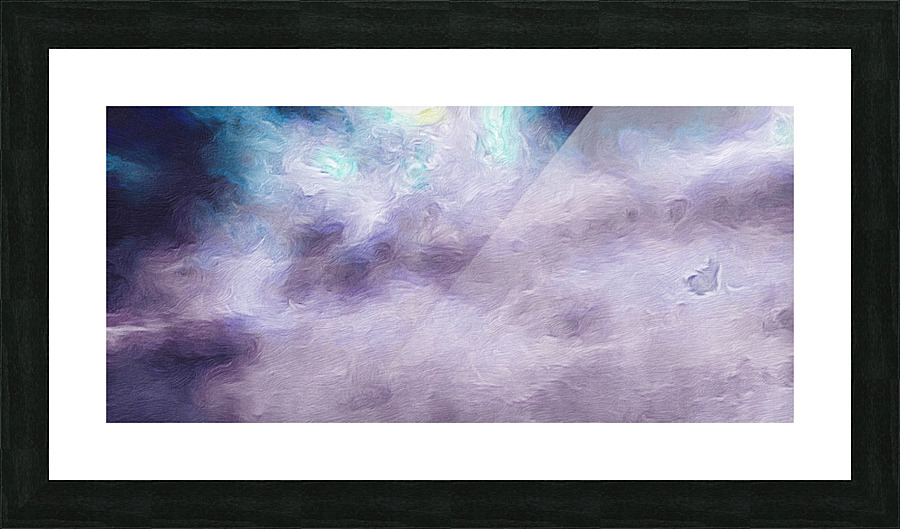 purple galactic  Picture Frame print