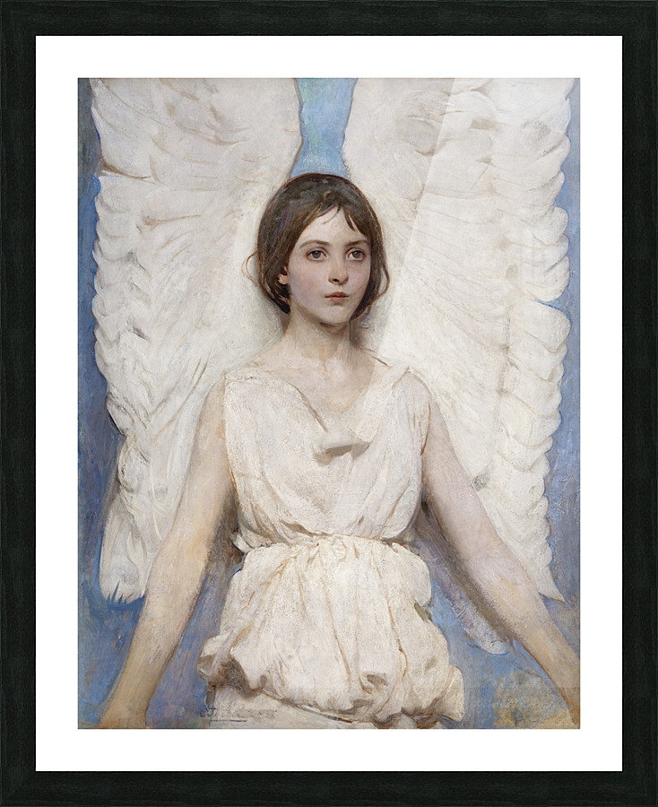 Angel by Abbott Handerson Thayer. by Treasured Art Wall Art