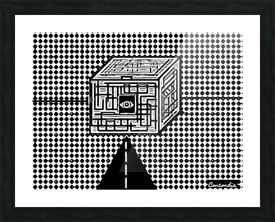 The Cube Picture Frame print