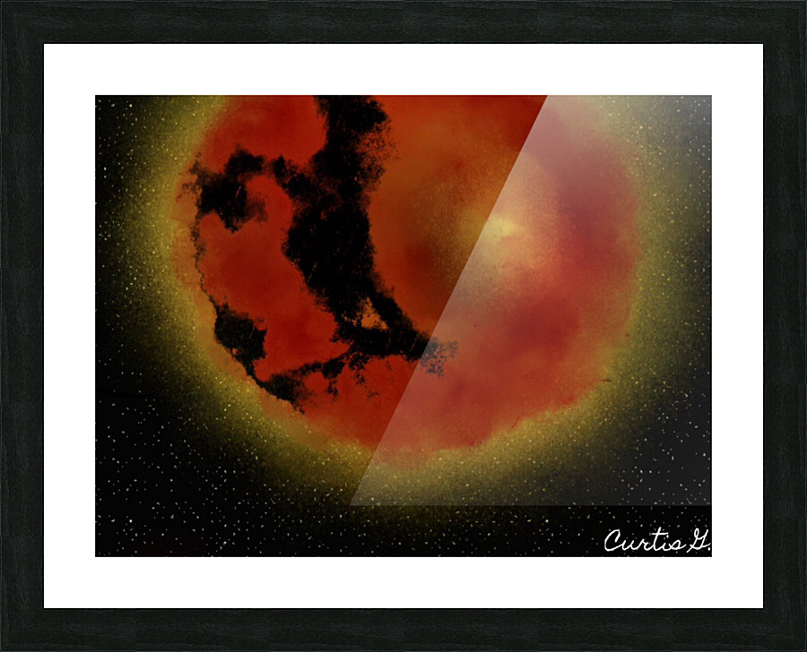 The Sun Picture Frame print