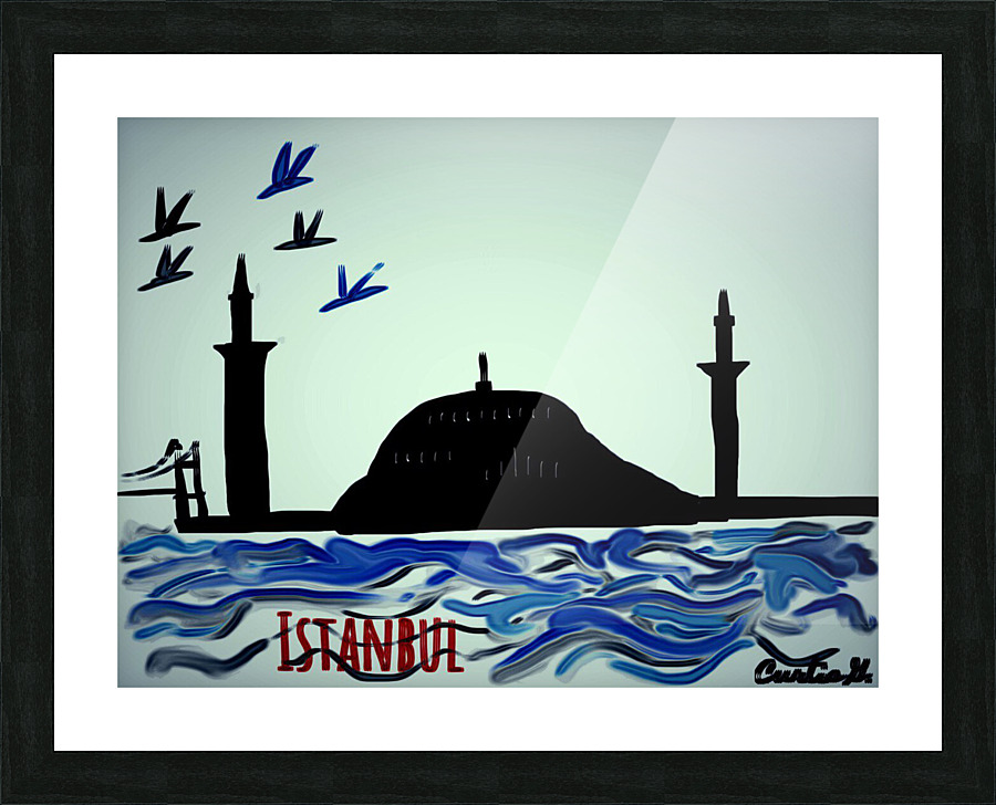 Istanbul in the Evening Picture Frame print