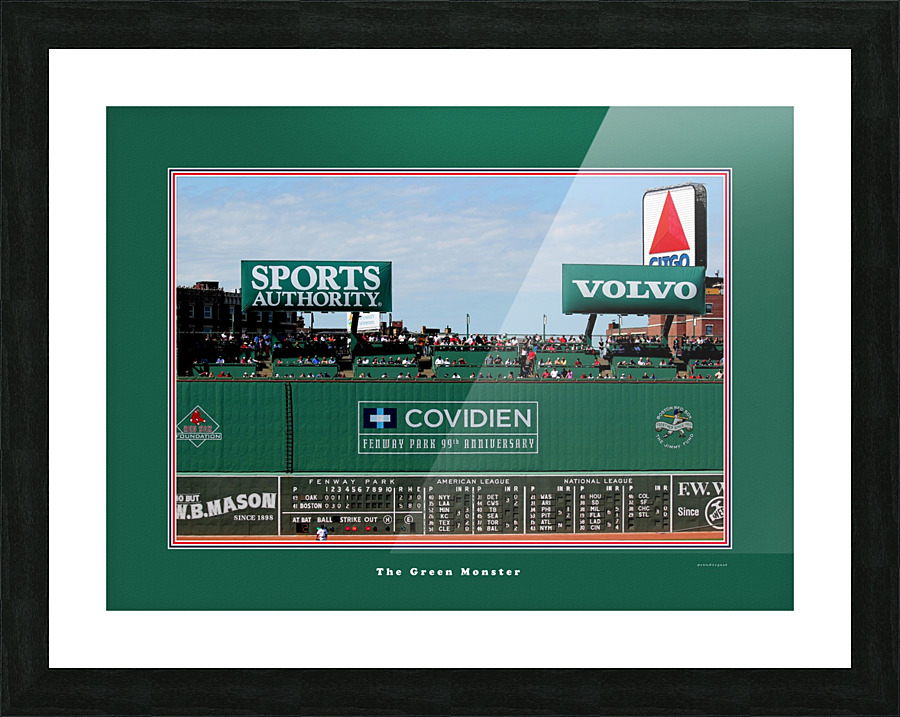 The Green Monster Fenway Park Tom Prendergast Canvas The Green Monster Fenway Park Picture Frame Printing