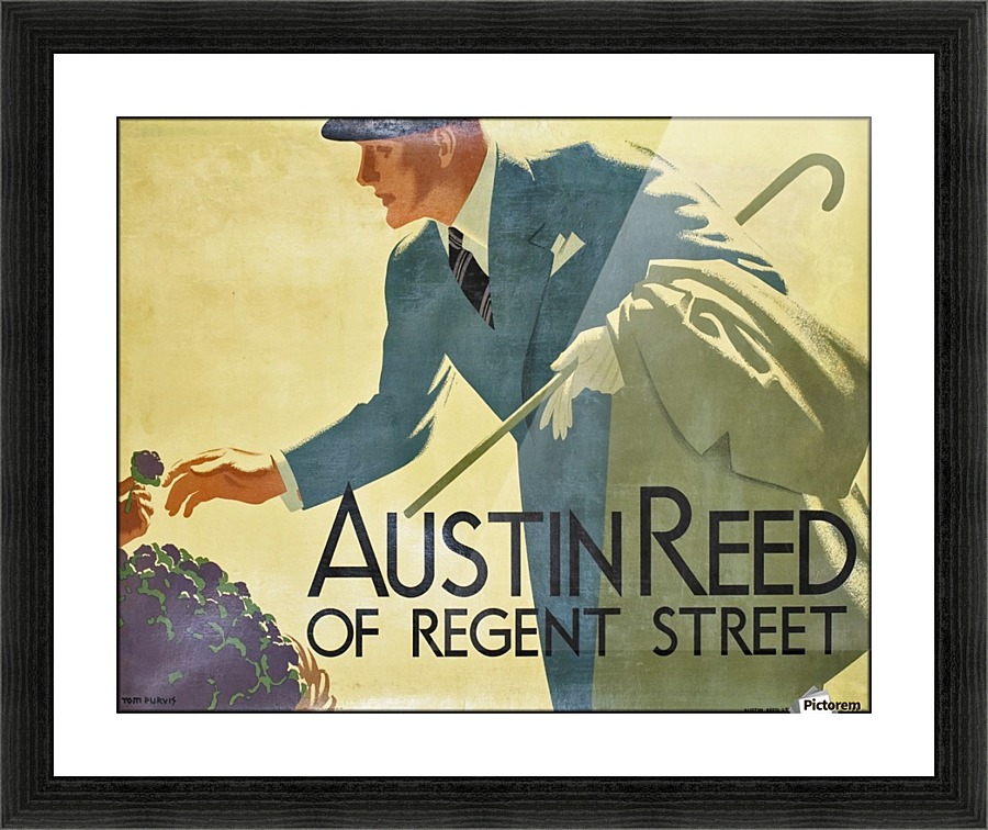 Austin Reed of Regent Street vintage poster  Framed Print Print