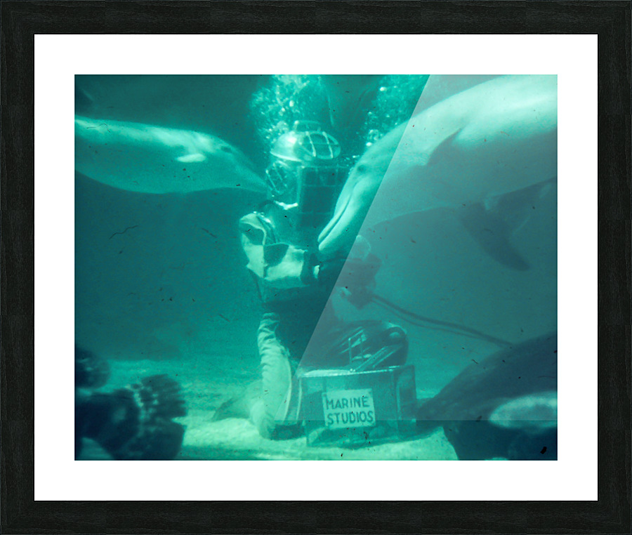 Found and Restored - Hello Friends  - Kodachrome Picture Frame print