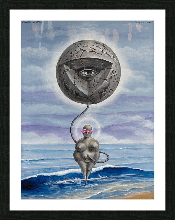 Religion is Born  Framed Print Print