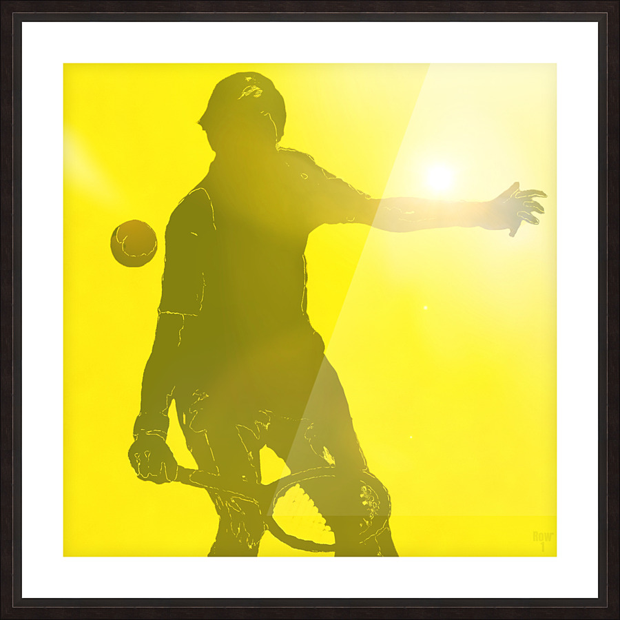 Sunny Day Tennis Abstract Art Picture Frame print