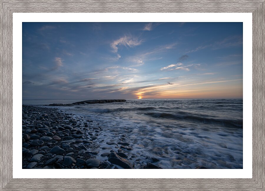 Blues and Rocks  Framed Print Print