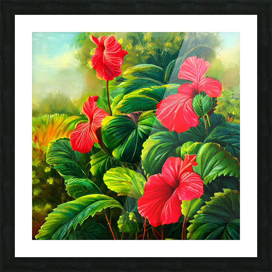 Flower garden Painting Picture Frame print