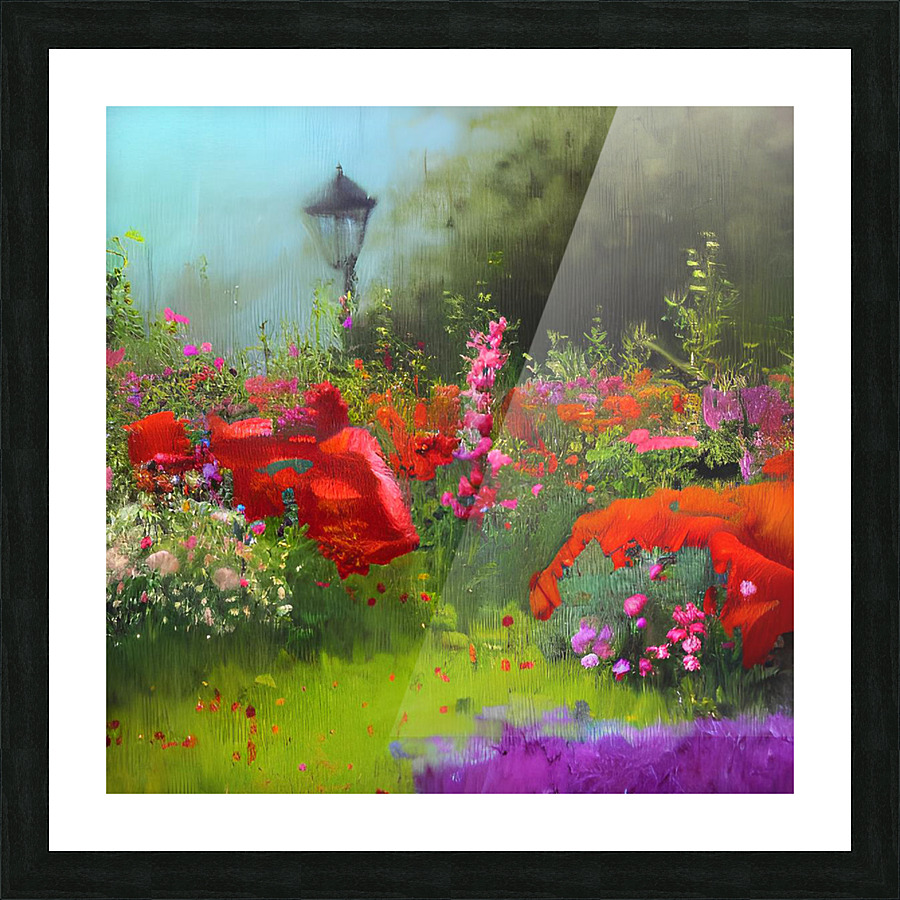 Flower garden Painting Picture Frame print