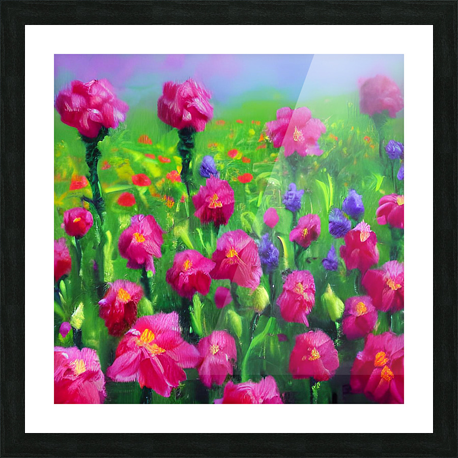 Flower garden Painting Picture Frame print