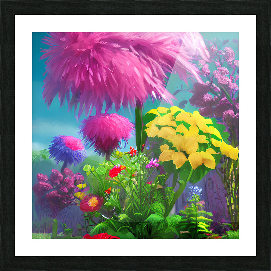 Flower garden Painting Picture Frame print