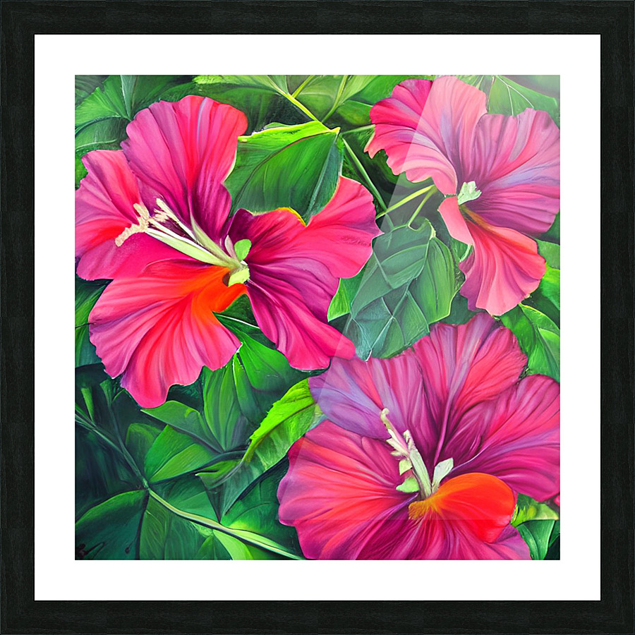 Flower garden Painting Picture Frame print