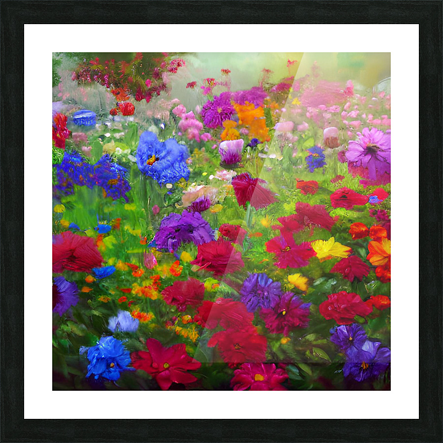 Flower garden Painting Picture Frame print