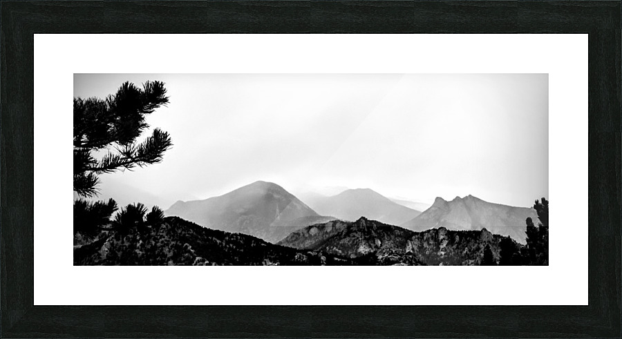 Ghost Mountains  Framed Print Print