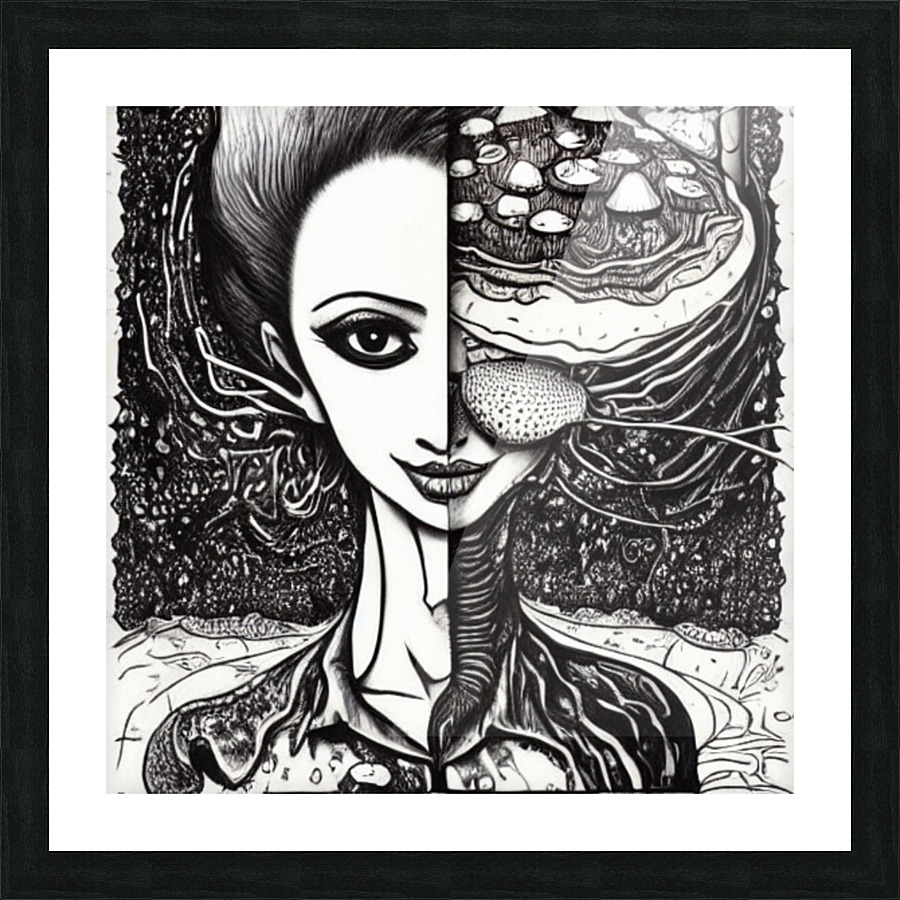 All in Your head Picture Frame Printing