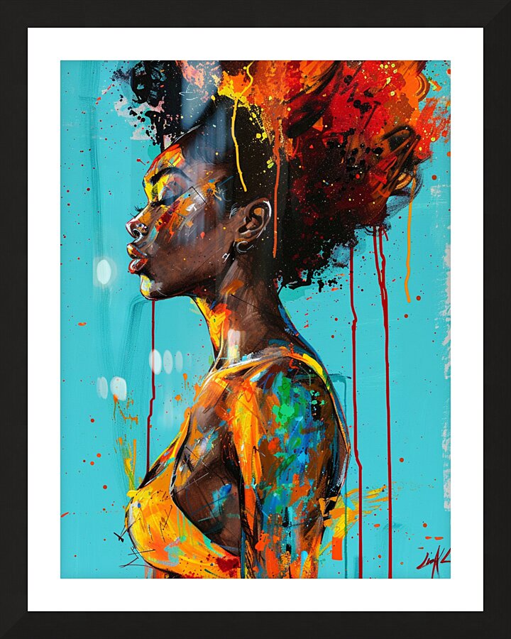 The Stare 3 Picture Frame print