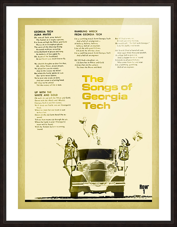 The Songs of Georgia Tech Picture Frame print
