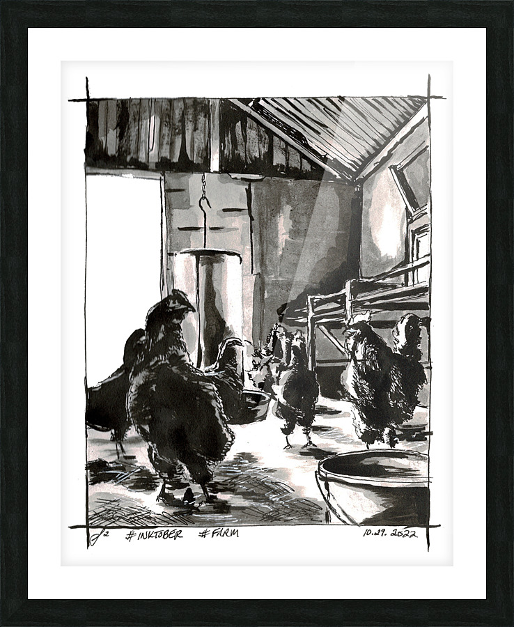 No Fox in the Hen House Picture Frame print