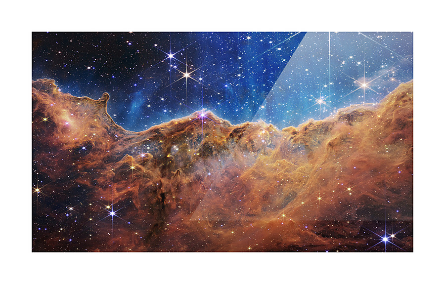 Cosmic Cliffs JWST Picture Frame print