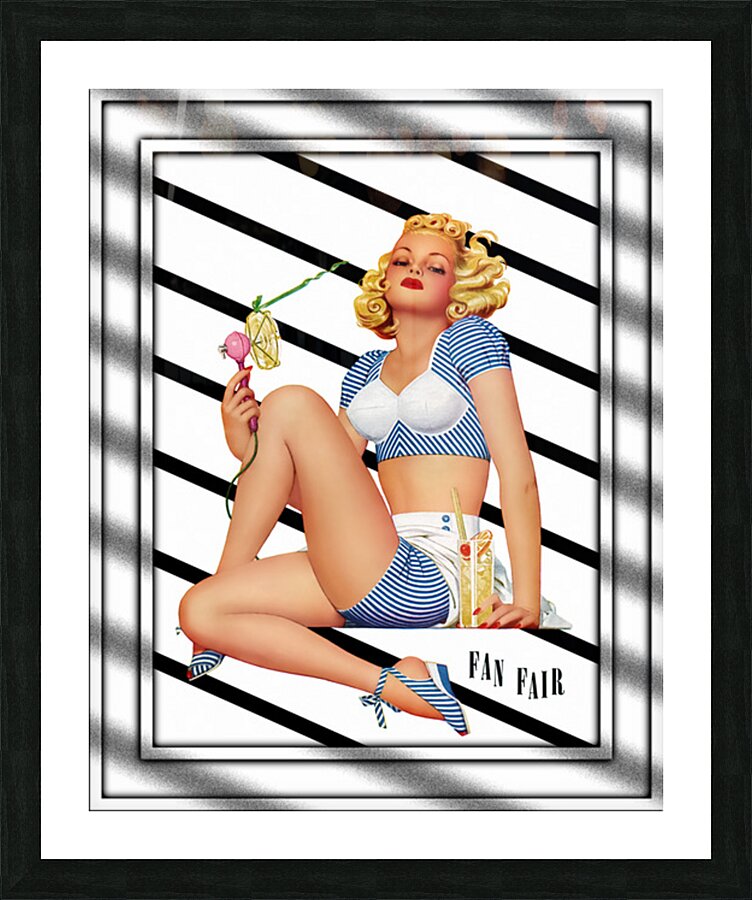 Fan Fair by Enoch Bolles Vintage Art Xzendor7 Old Masters Reproductions Picture Frame print