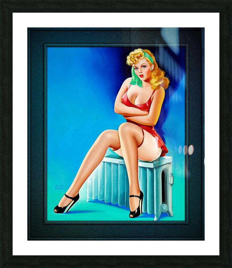 Steaming Hot by Peter Driben Vintage Art Xzendor7 Old Masters Reproductions Picture Frame print