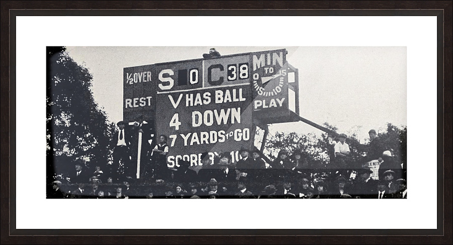 Vintage Twenties Big Game Scoreboard Picture Frame print