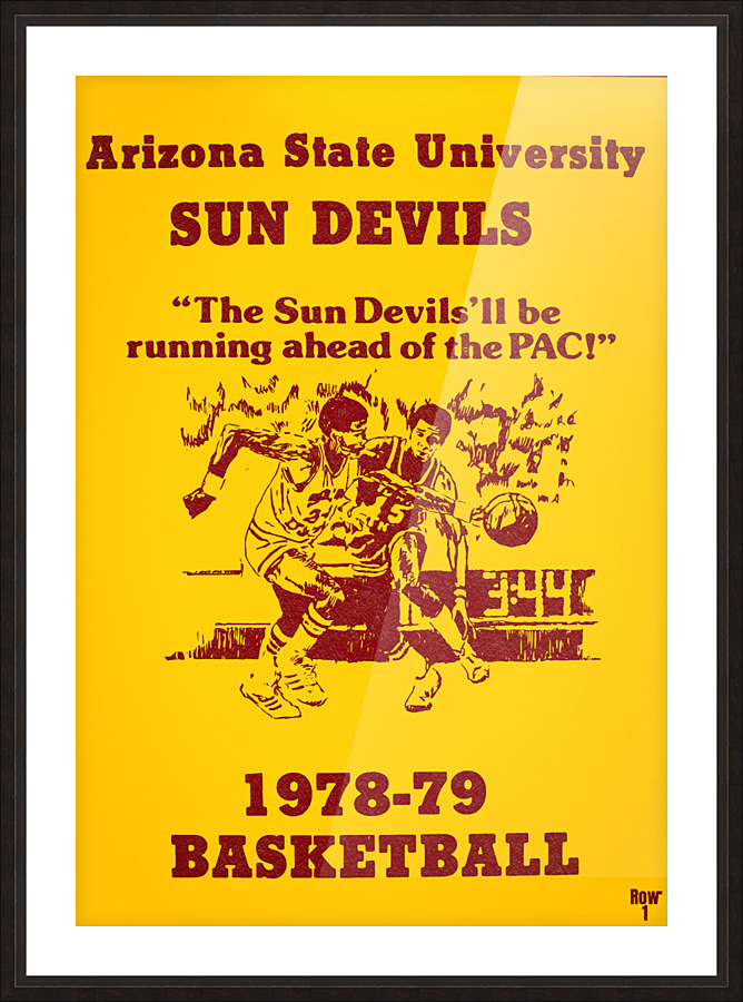 1978 arizona state sun devils basketball art Picture Frame print