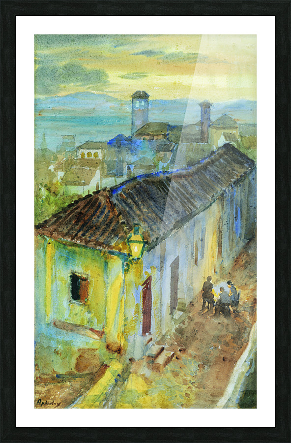 Callejon de San Nicolas Granada Spain Picture Frame print