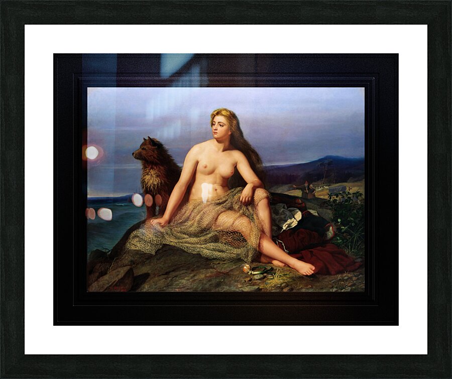 Kraka by Marten Eskil Winge Remastered Xzendor7 Classical Fine Art Old Masters Reproductions Picture Frame print