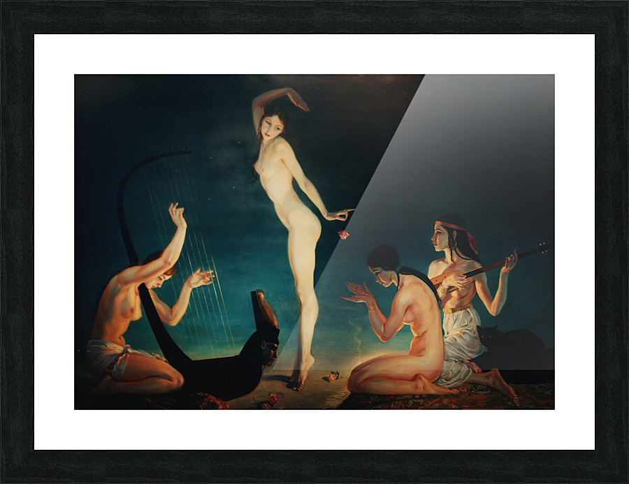 A dancer of ancient Egypt Picture Frame print